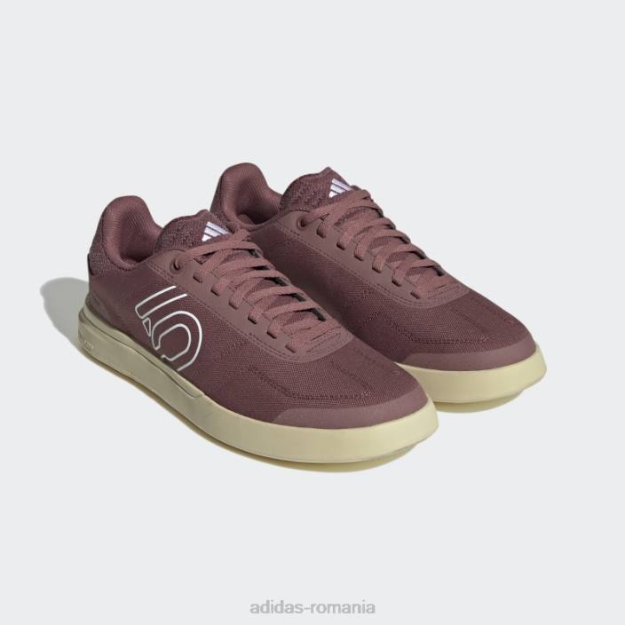 Adidas burgundy five ten sleuth dlx canvas mountain bike pantofi moda femei visiniu/alb/negru 2JBN8532