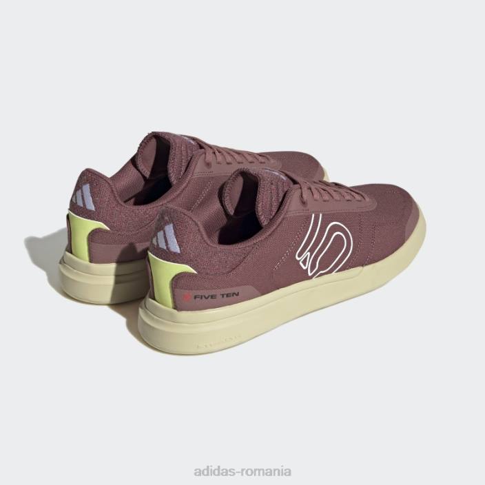 Adidas burgundy five ten sleuth dlx canvas mountain bike pantofi moda femei visiniu/alb/negru 2JBN8532