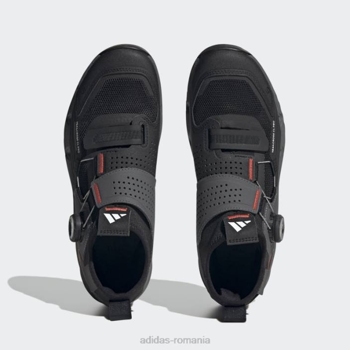 Adidas gri 5.10 trailcross pro clip-in w pantofi pentru mountain bike adidas femei gri/negru/rosu 2JBN16149