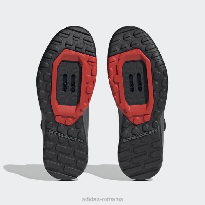 Adidas gri 5.10 trailcross pro clip-in w pantofi pentru mountain bike adidas femei gri/negru/rosu 2JBN16149