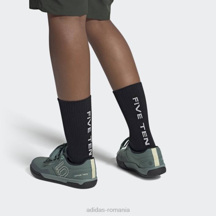 Adidas pantofi pentru bicicletă de munte hazy emerald five ten freerider pro canvas femei smarald neclar/nisip/negru 2JBN8783