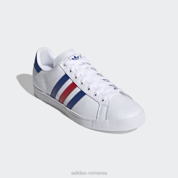 Adidas Coast Star pantofi albi adidas femei alb / regal / stacojiu 2JBN16338