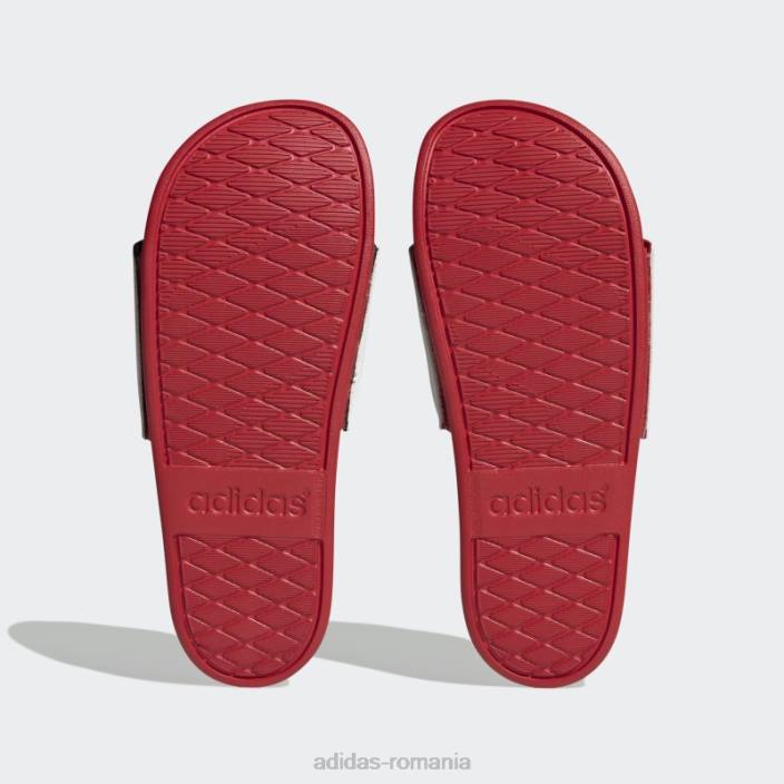 Adidas adilette confort tobogane stacojiu femei alb/stacojiu 2JBN8525
