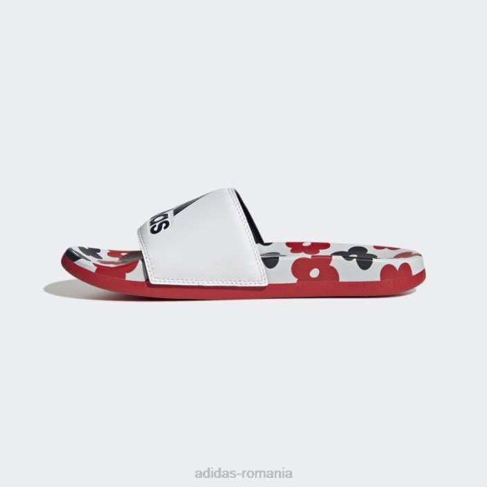 Adidas adilette confort tobogane stacojiu femei alb/stacojiu 2JBN8525