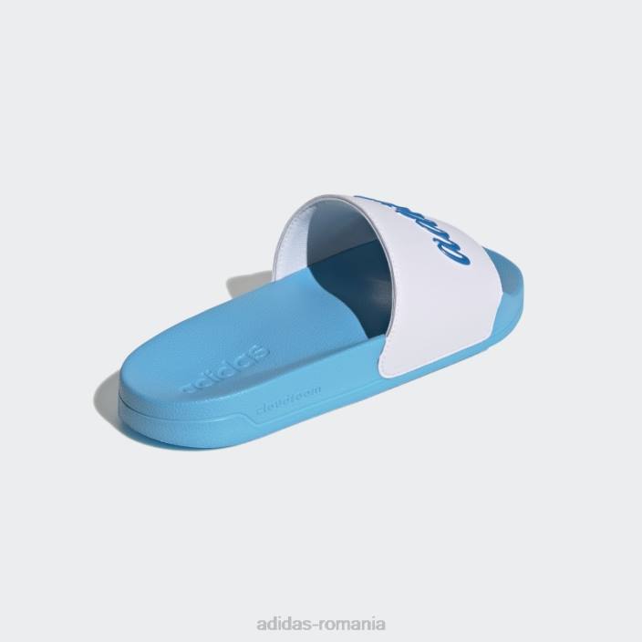 Adidas adilette dus tobogane blue rush met femei alb/albastru rush met/sky rush 2JBN16269