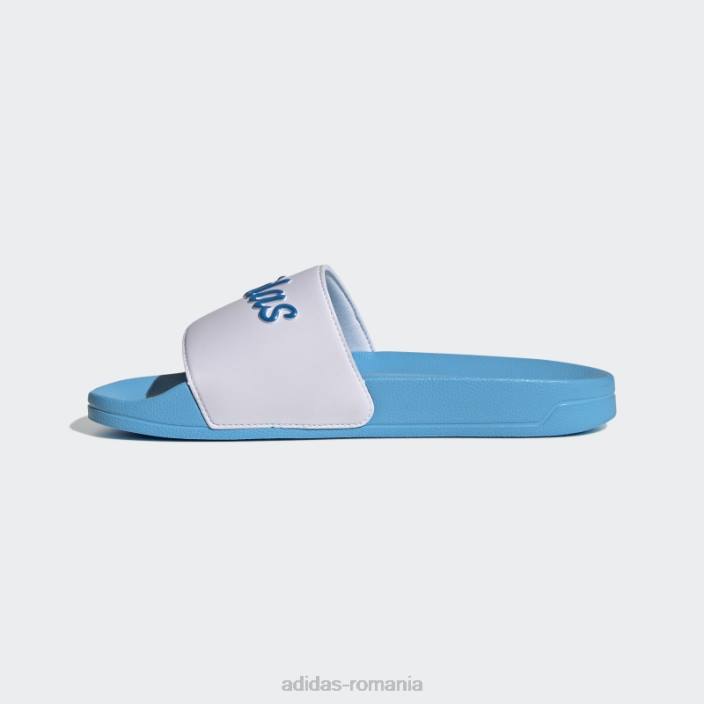 Adidas adilette dus tobogane blue rush met femei alb/albastru rush met/sky rush 2JBN16269