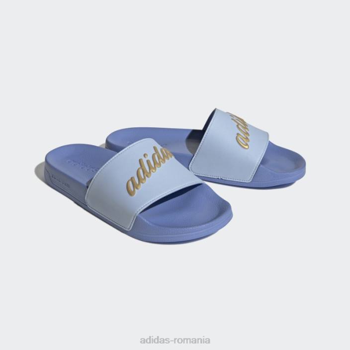 Adidas adilette shower slides albastru zori femei albastru zori/auriu metalic/albastru 2JBN8456