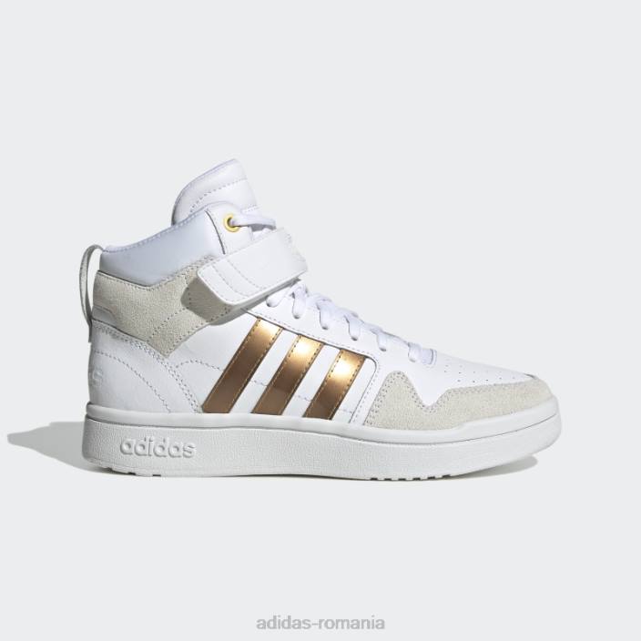 Adidas alb postmove mid cloudfoam pantofi clasici de baschet super lifestyle adidas femei aur alb/mat 2JBN15975