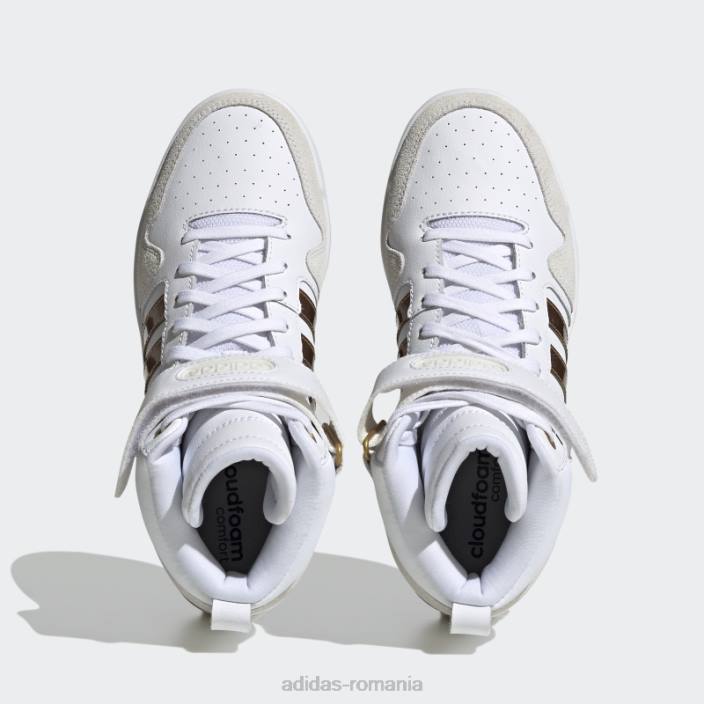 Adidas alb postmove mid cloudfoam pantofi clasici de baschet super lifestyle adidas femei aur alb/mat 2JBN15975