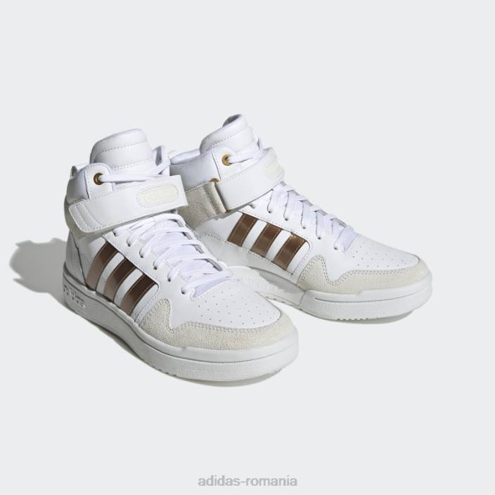 Adidas alb postmove mid cloudfoam pantofi clasici de baschet super lifestyle adidas femei aur alb/mat 2JBN15975