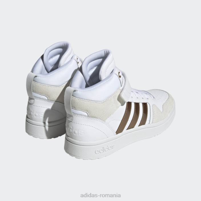 Adidas alb postmove mid cloudfoam pantofi clasici de baschet super lifestyle adidas femei aur alb/mat 2JBN15975