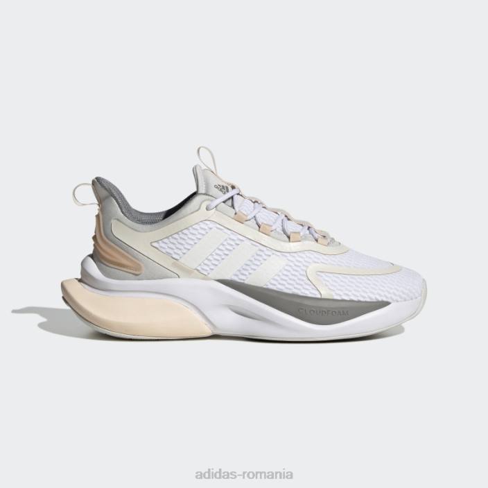 Adidas alphabounce+ sustainable bounce pantofi zero metalic femei alb/zero metalic/gri 2JBN8356