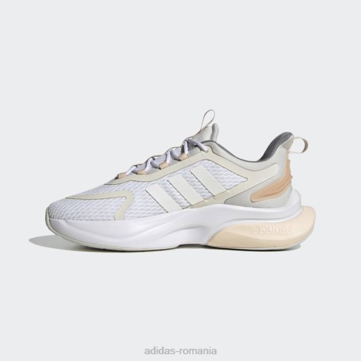 Adidas alphabounce+ sustainable bounce pantofi zero metalic femei alb/zero metalic/gri 2JBN8356