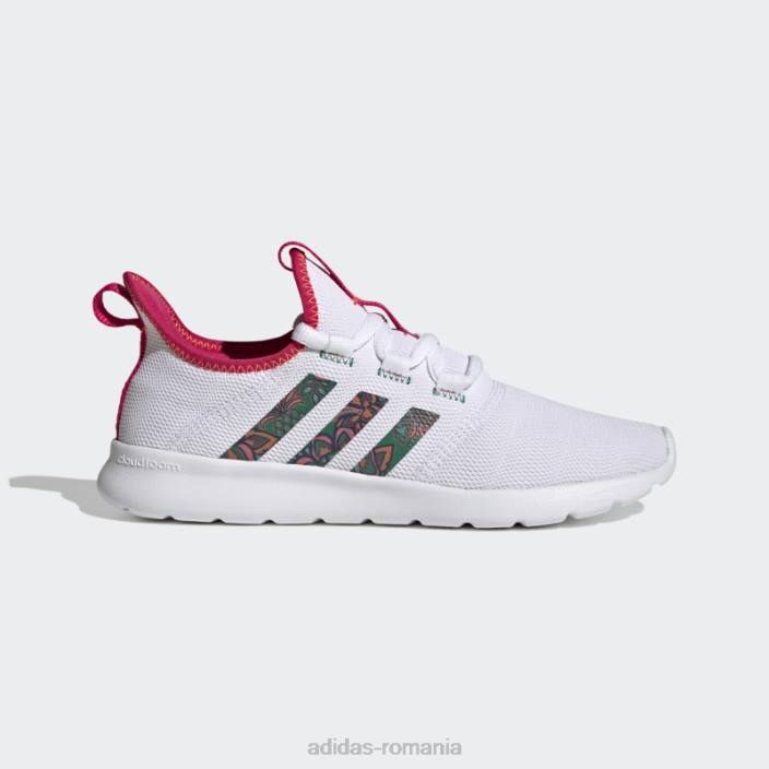 Adidas berry cloudfoam pure 2.0 pantofi moda femei alb/verde îndrăzneț/boacă 2JBN8767