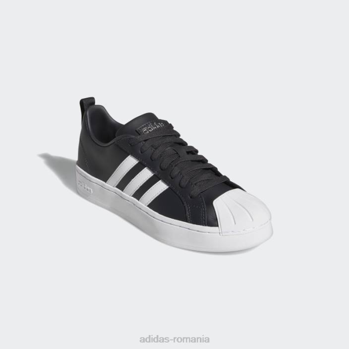 Adidas carbon streetcheck cloudfoam court pantofi adidas femei carbon/alb/fier metalic 2JBN8607