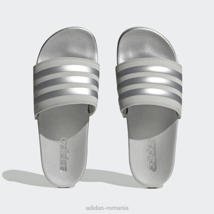 Adidas diapozitive confort adilette argintii femei gri/argintiu 2JBN15928