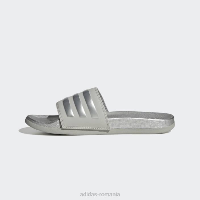 Adidas diapozitive confort adilette argintii femei gri/argintiu 2JBN15928