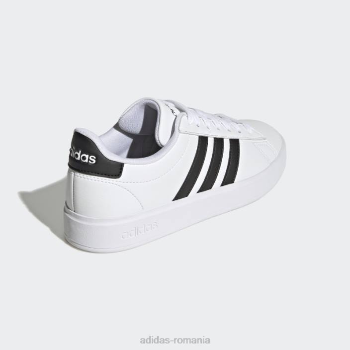 Adidas fashion grand court cloudfoam lifestyle court comfort pantofi negri femei alb negru 2JBN8348