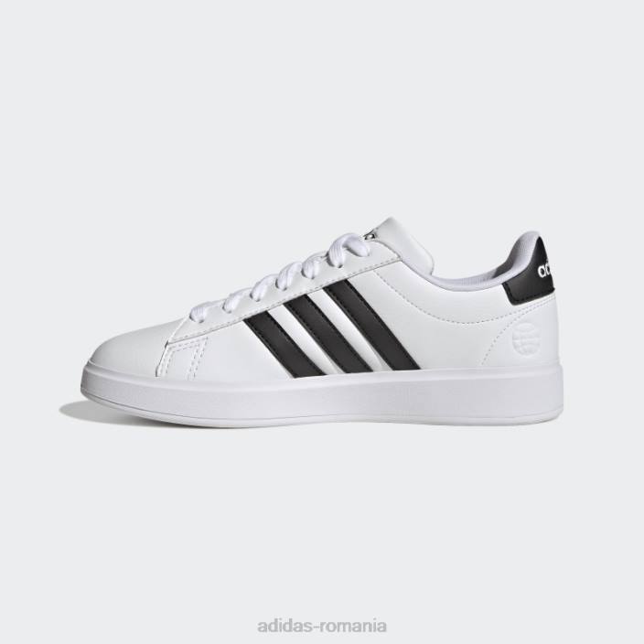 Adidas fashion grand court cloudfoam lifestyle court comfort pantofi negri femei alb negru 2JBN8348
