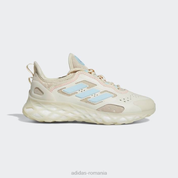 Adidas hot ecru tint web boost alergare sport îmbrăcăminte stil de viață pantofi femei nuanță alb/zero metalic/ecru 2JBN8695