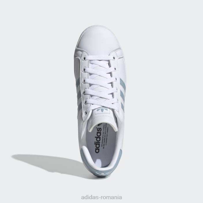 Adidas pantofi adidas star coast alb femei alb/gri cenușă 2JBN16191