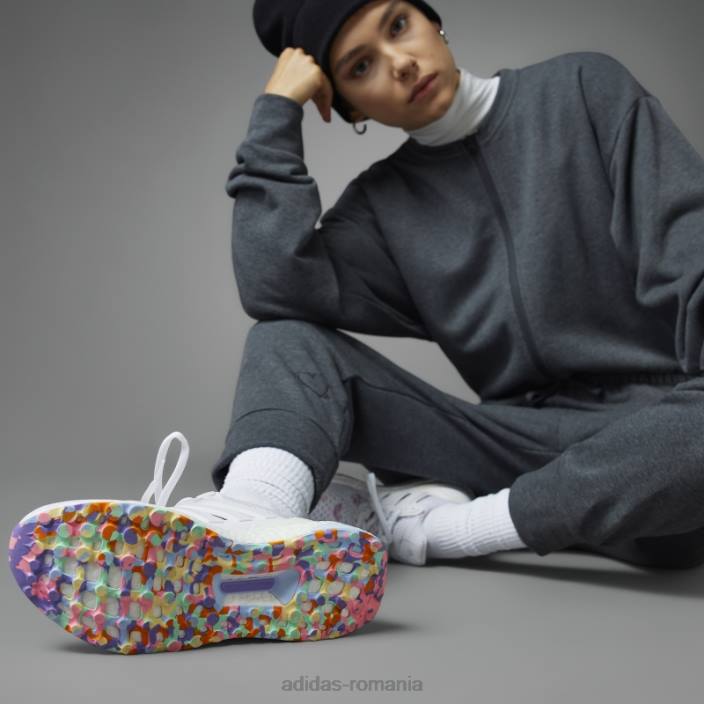 Adidas pantofi albi de ziua îndrăgostiților ultraboost 1.0 femei alb/violet 2JBN8458