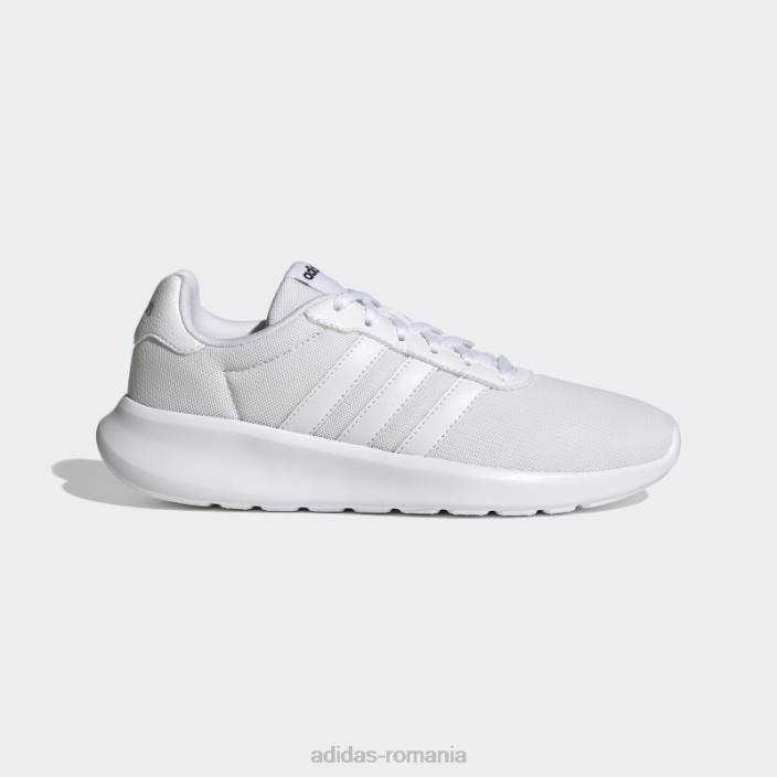 Adidas pantofi albi lite racer 3.0 femei alb/gri 2JBN15881