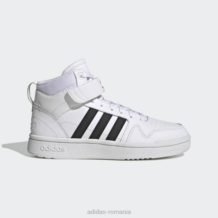 Adidas pantofi albi postmove mid femei alb negru 2JBN8584