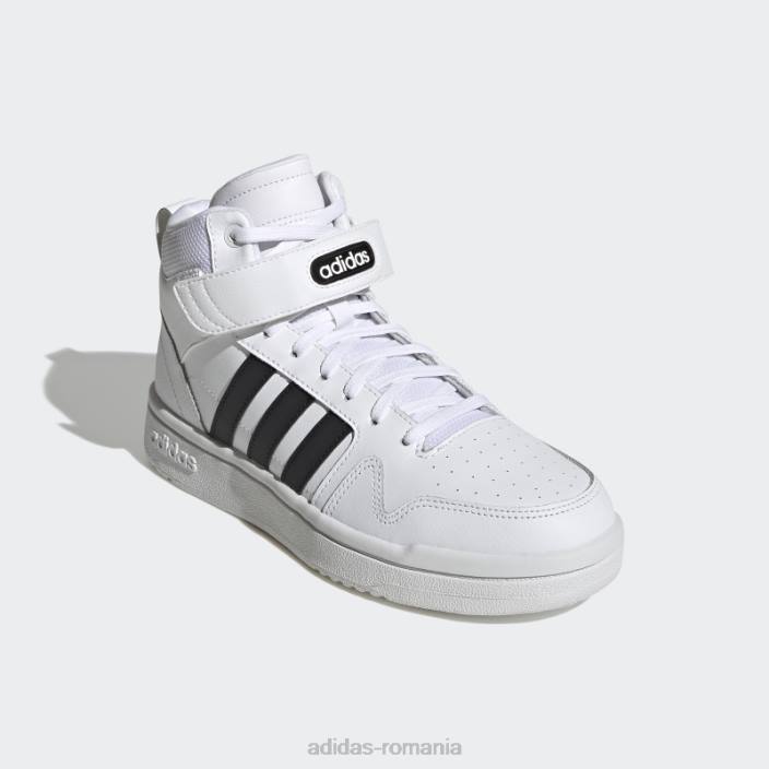 Adidas pantofi albi postmove mid femei alb negru 2JBN8584