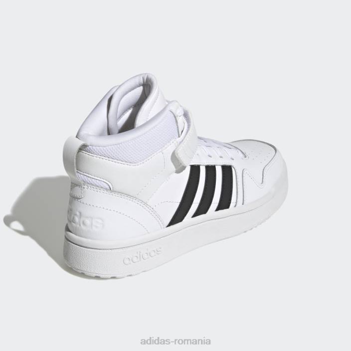 Adidas pantofi albi postmove mid femei alb negru 2JBN8584