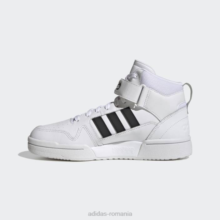 Adidas pantofi albi postmove mid femei alb negru 2JBN8584