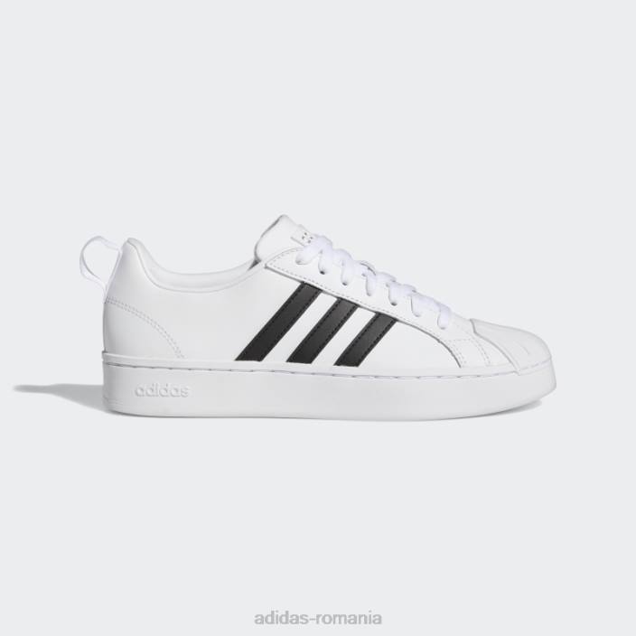 Adidas pantofi albi streetcheck cloudfoam court femei alb/negru/argintiu 2JBN8597