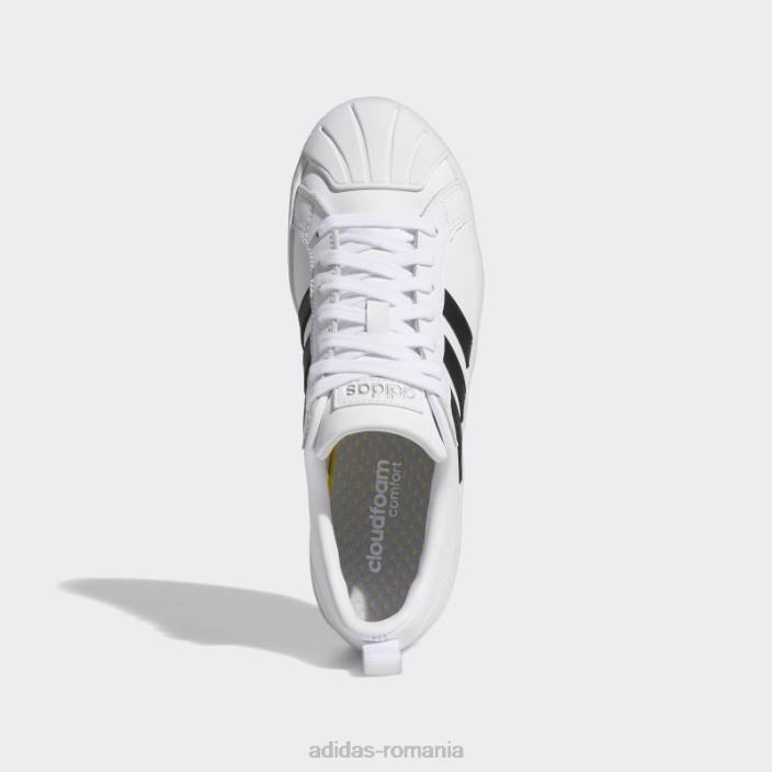 Adidas pantofi albi streetcheck cloudfoam court femei alb/negru/argintiu 2JBN8597