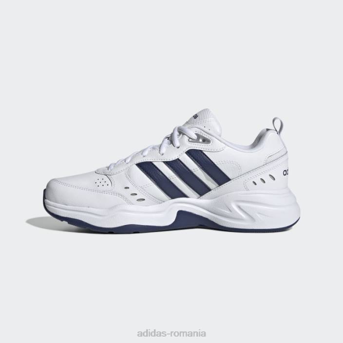 Adidas pantofi albi strutter femei alb/albastru închis/argintiu 2JBN15917