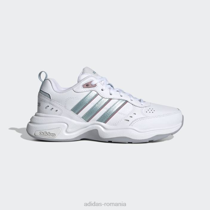Adidas pantofi albi strutter femei alb/gri met/mov 2JBN16168