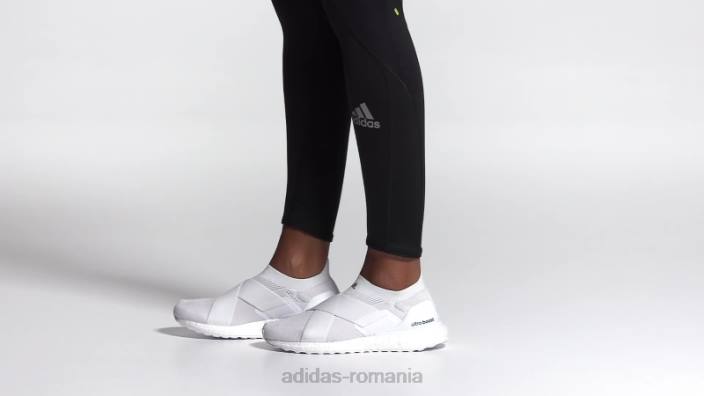 Adidas pantofi albi ultraboost slip-on DNA femei alb/portocaliu acid 2JBN16240