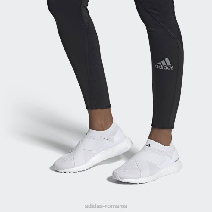 Adidas pantofi albi ultraboost slip-on DNA femei alb/portocaliu acid 2JBN16240