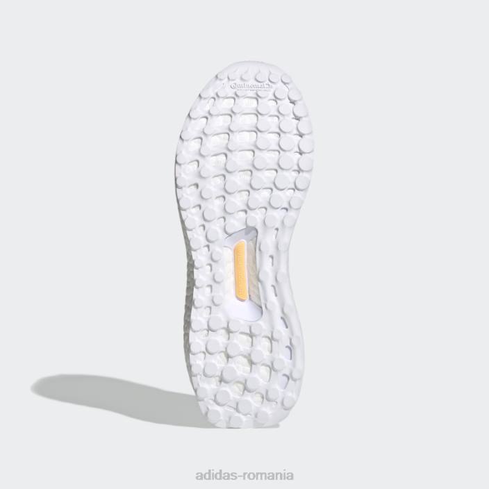 Adidas pantofi albi ultraboost slip-on DNA femei alb/portocaliu acid 2JBN16240