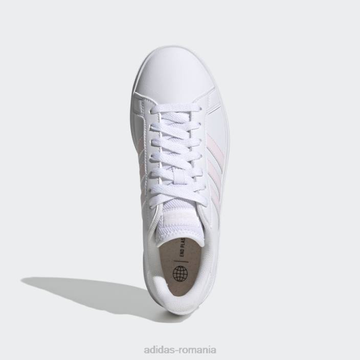 Adidas pantofi casual albi grand court td lifestyle court adidas femei alb/roz 2JBN2031