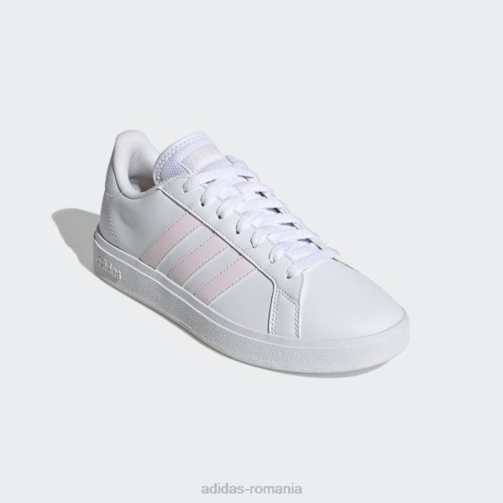 Adidas pantofi casual albi grand court td lifestyle court adidas femei alb/roz 2JBN2031