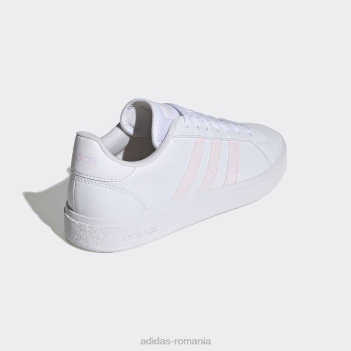 Adidas pantofi casual albi grand court td lifestyle court adidas femei alb/roz 2JBN2031