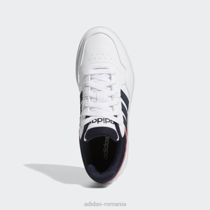 Adidas pantofi clasici hoops 3.0 low alb femei alb/cerneală 2JBN16070