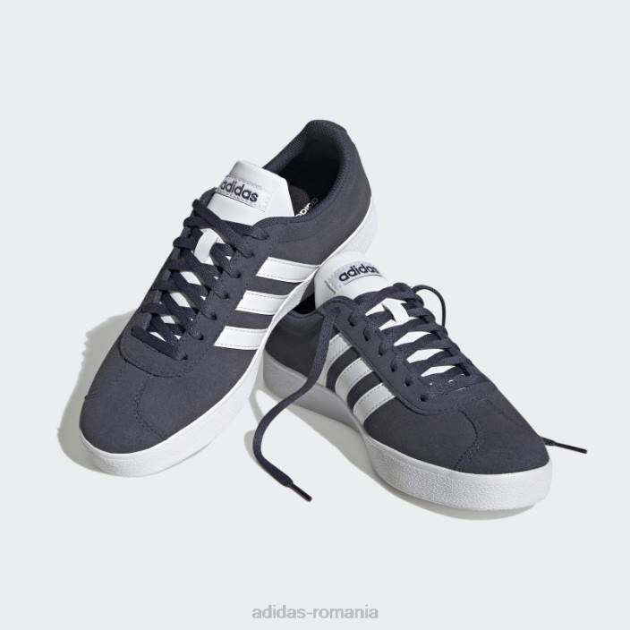 Adidas pantofi de piele de căprioară bleumarin vl court 2.0 adidas femei bleumarin/alb/negru 2JBN15921