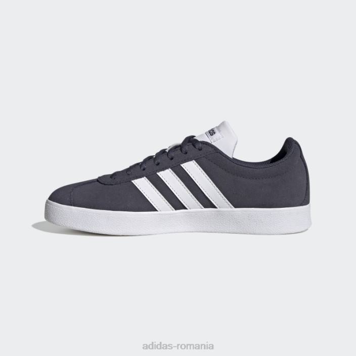 Adidas pantofi de piele de căprioară bleumarin vl court 2.0 adidas femei bleumarin/alb/negru 2JBN15921