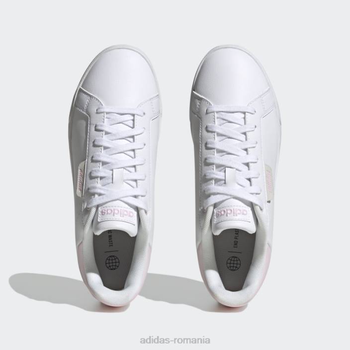 Adidas pantofi din mătase curte roz femei alb/roz 2JBN15990