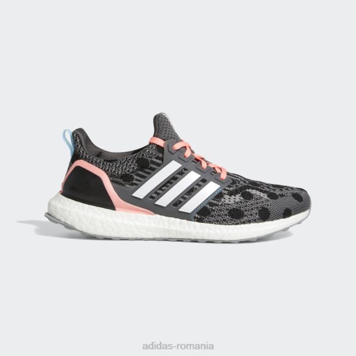 Adidas pantofi gri ultraboost 5 dna adidas femei gri/alb/rosu acid 2JBN8655