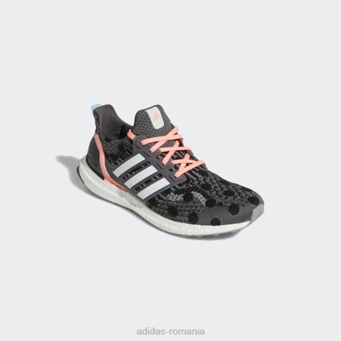 Adidas pantofi gri ultraboost 5 dna adidas femei gri/alb/rosu acid 2JBN8655