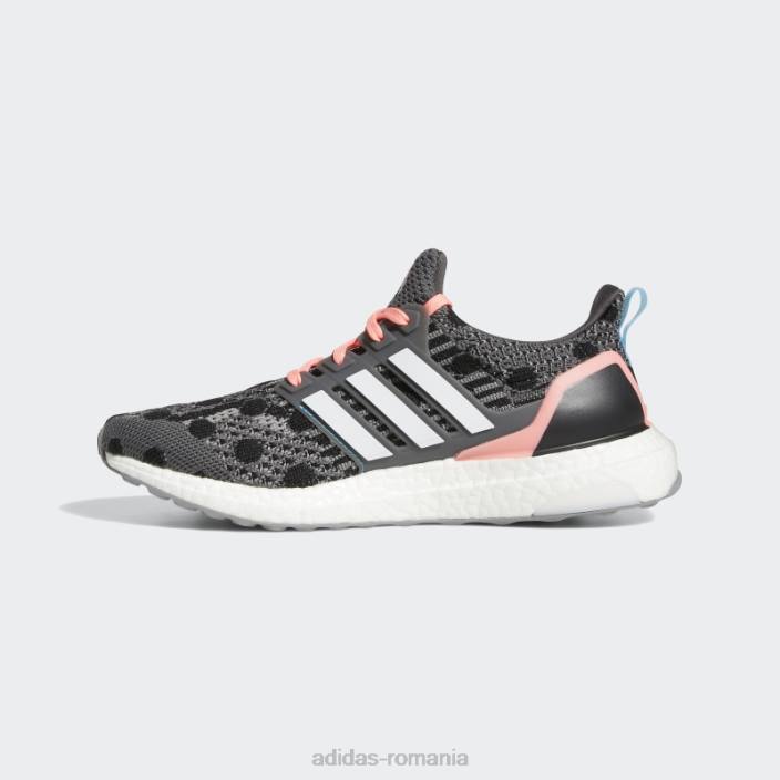 Adidas pantofi gri ultraboost 5 dna adidas femei gri/alb/rosu acid 2JBN8655