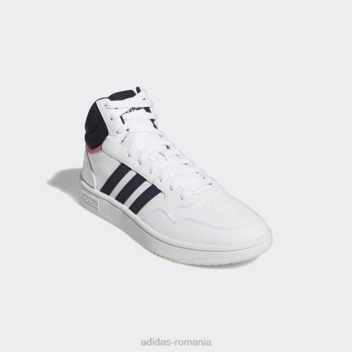 Adidas pantofi hoops 3.0 mid classic alb adidas femei alb/cerneală 2JBN8598
