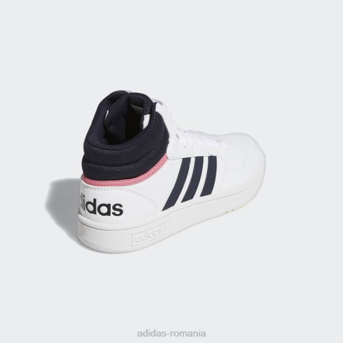 Adidas pantofi hoops 3.0 mid classic alb adidas femei alb/cerneală 2JBN8598
